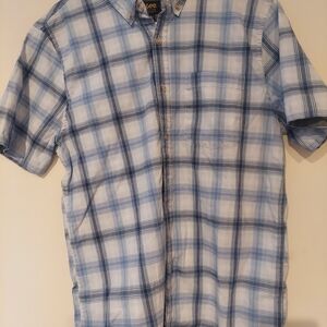 Lee Boy's Casual Light Blue Checkered Shirt